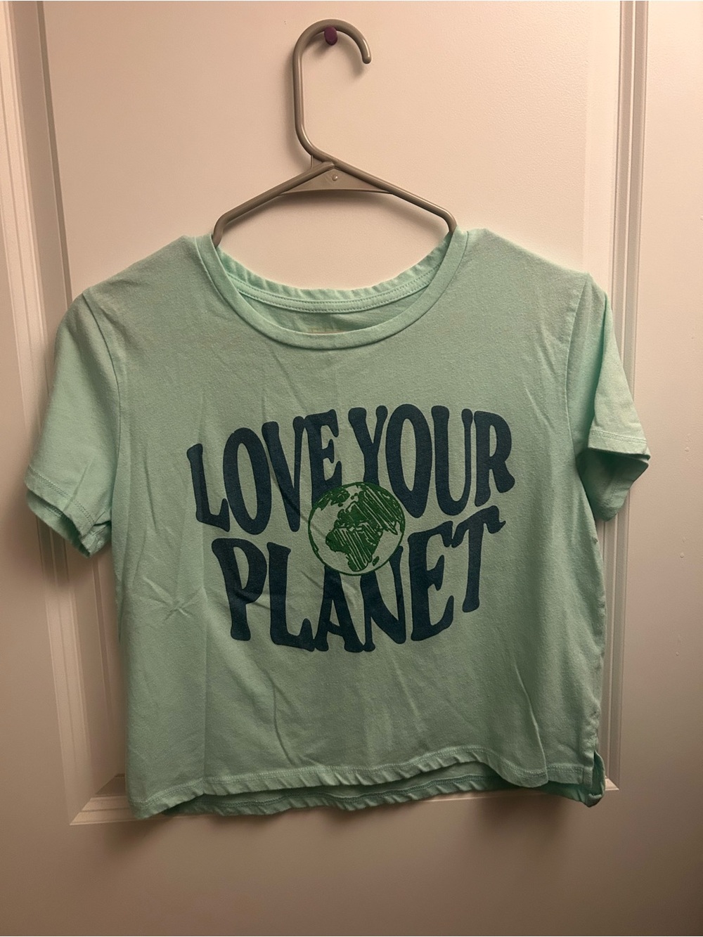 Target Mint Short-Sleeve Tee with Navy and Green Graphic